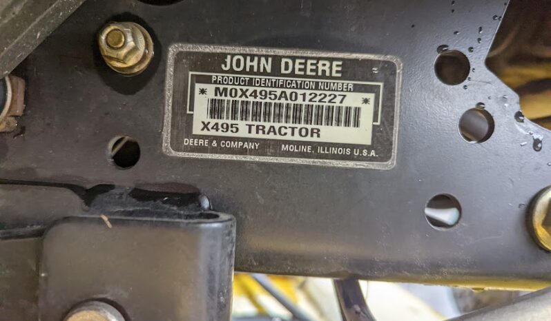 2002 John Deere X495 Diesel Garden Tractor full